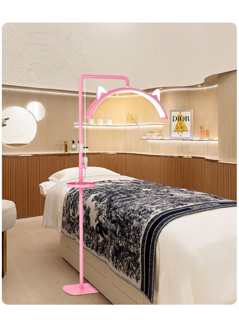 Arabest مصباح أرضي LED لإطالة الرموش، ضوء وشم (وردي) - Image 3