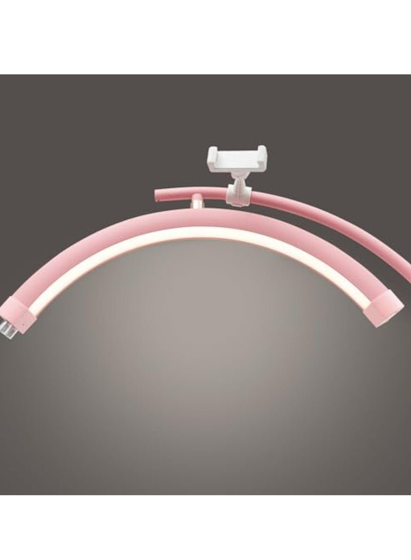 Arabest مصباح أرضي LED لإطالة الرموش، ضوء وشم (وردي) - Image 5