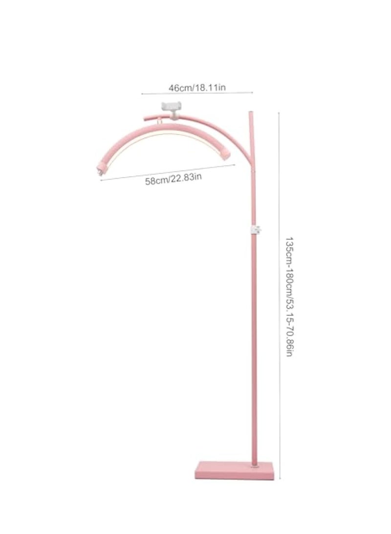 Arabest مصباح أرضي LED لإطالة الرموش، ضوء وشم (وردي) - Image 4