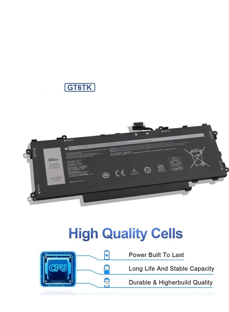 Terabyte GT6TK K2CPY 0K2CPY MWK05 0MWK05 Batería de Repuesto para computadora portátil Compatible for Dell Latitude 9440 9450 2-in-1 Series - Image 2