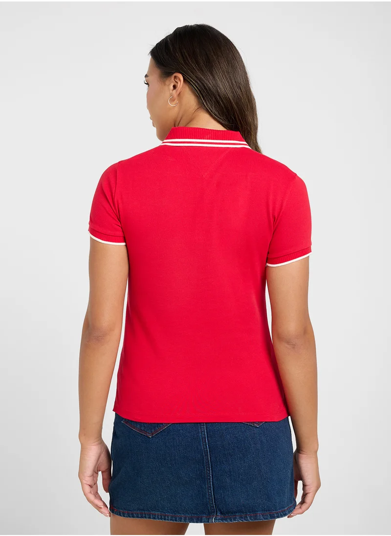 تومي هيلفيغر Sporty Slim Polo T-Shirt