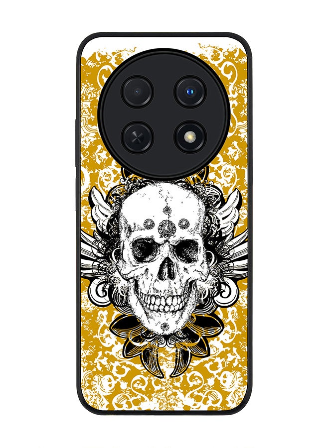 Stylizedd Rugged Black edge case for Huawei nova 12i 4G, Slim fit Soft Case Flexible Rubber Edges Anti Drop TPU Gel Thin Cover -  Skull Cult - Image 1