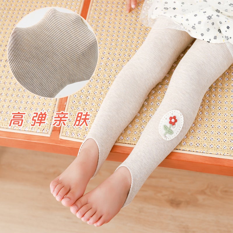 Children'S Leggings Foot Stamping Socks Girls' Pantyhose Anti-Pilling Thin Korean Princess Baby Foot Socks - Image 3