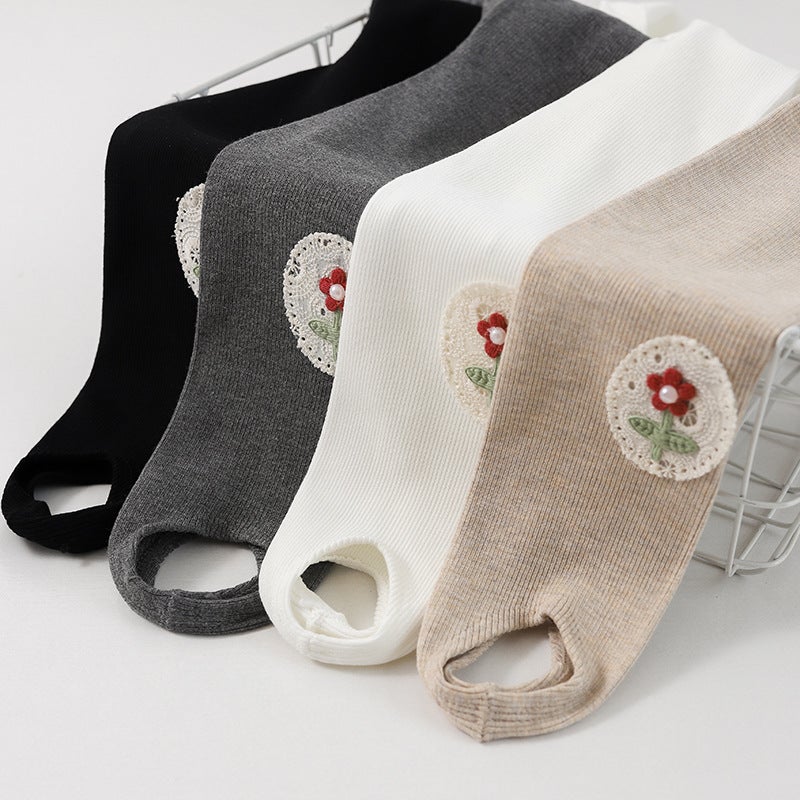 Children'S Leggings Foot Stamping Socks Girls' Pantyhose Anti-Pilling Thin Korean Princess Baby Foot Socks - Image 5