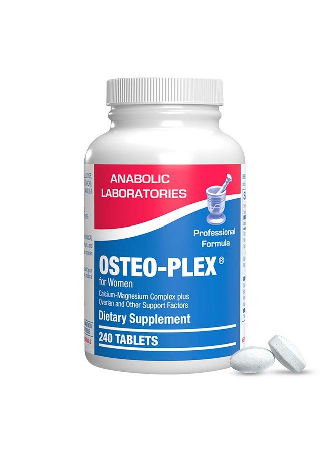 Anabolic Laboratories Osteo-Plex Bone Health Supplement for Women - Clinical Formula Bone Strength Supplement with Magnesium Calcium Vitamin D3 & Trace Minerals Complex - Easy to Swallow Gentle Tablets - 240 Count - Image 1