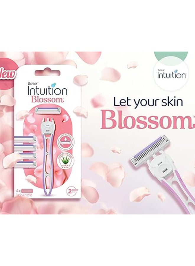 Intuition شفرة حلاقة بلوسوم 2 شفرة، 4 قطع - Image 1