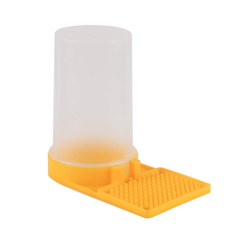 MIKIMIQI 2 Pack Beehive Beekeeping Water Dispenser Bee Drinking Beekeeping Equipment Honey Beehive Entrance Feeder Nest Beekeeper Tools (White and Yellow) - Image 2