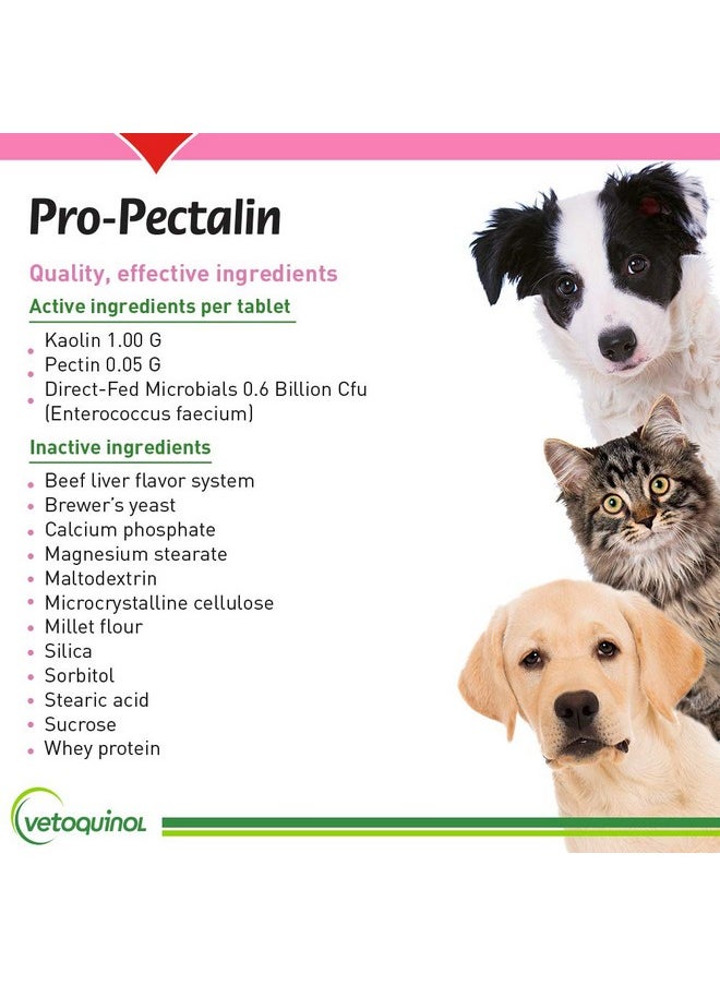 Vetoquinol ProPectalin Chewable Tablets For Dogs & Cats  250Ct, Beef Liver Flavor  Helps Reduce Occasional Loose Stool & Diarrhea, Balance Gut Ph, Support Normal Digestion & Intestinal Flora  - Image 5