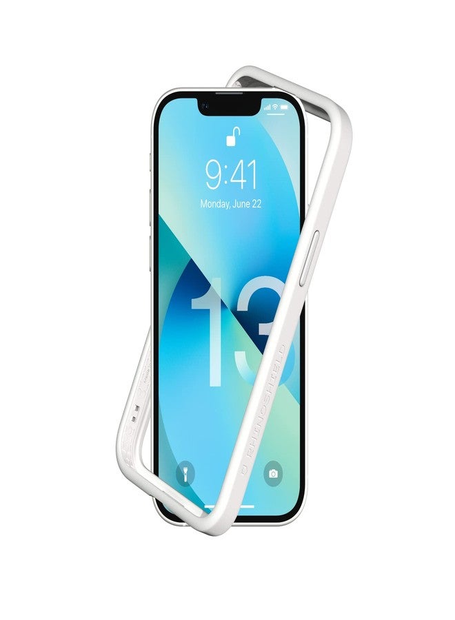 RhinoShield Bumper Case Compatible with [iPhone 13 mini] | CrashGuard NX - Shock Absorbent Slim Design Protective Cover 3.5M / 11ft Drop Protection - White - Image 1