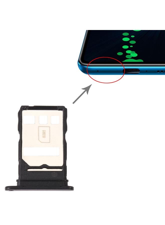 erorex SIM Card Tray + SIM Card Tray / NM Card Tray for Honor X10 5G (Black) - Image 4