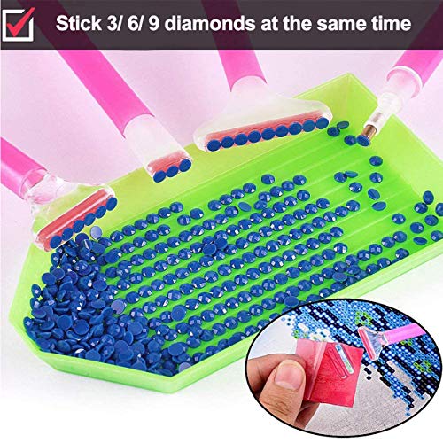 Suptikes 22 Pieces 5D Diamonds Painting Tools and Accessories Kits with Diamond Painting Roller and Diamond Embroidery Box for Adults or Kids - Image 4