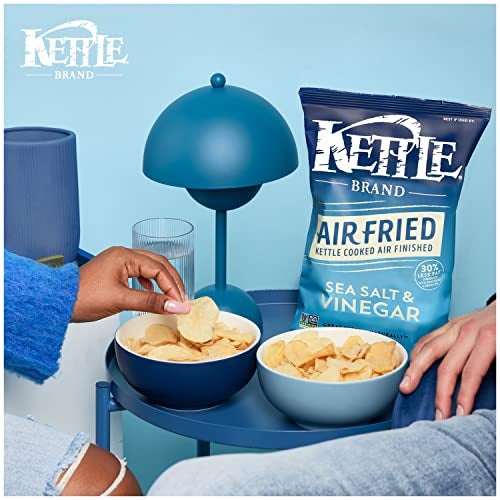 Kettle Brand Potato Chips, Air Fried Sea Salt & Vinegar Kettle Chips, 6.5 Oz Bag - Image 4