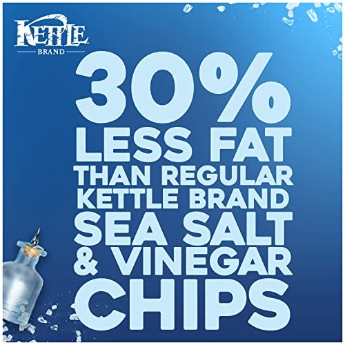 Kettle Brand Potato Chips, Air Fried Sea Salt & Vinegar Kettle Chips, 6.5 Oz Bag - Image 2