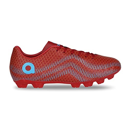 Aivin Rattle Snake Football Stud | Lightweight Comfort & Maximum Grip | Best for Competitive Soccer Players | Sports Cleats | Football Footwear (Red, UK Footwear Size System, Adult, Men, Numeric, Medium, 5) - Image 2