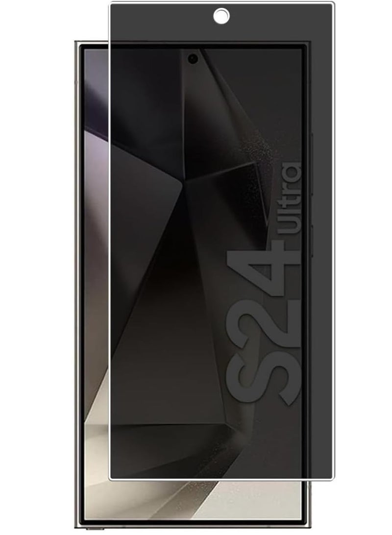 MIGOFAST Samsung Galaxy S24 Ultra Privacy Screen Protector   Case Friendly Full Adhesive  Anti Scratch 3D Curve Fit Touch Sensitive Ceramic Matte Soft Film For Samsung Galaxy S24 Ultra CeramicPrivacy Matte - Image 1