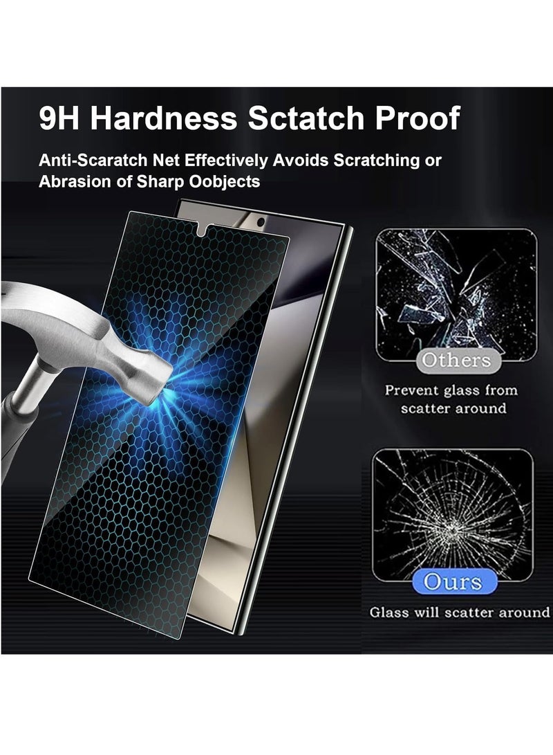 MIGOFAST Samsung Galaxy S24 Ultra Privacy Screen Protector   Case Friendly Full Adhesive  Anti Scratch 3D Curve Fit Touch Sensitive Ceramic Matte Soft Film For Samsung Galaxy S24 Ultra CeramicPrivacy Matte - Image 3