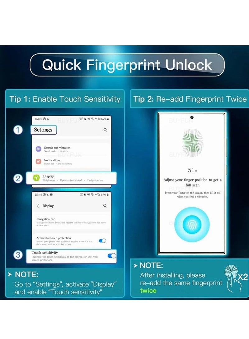 MIGOFAST Samsung Galaxy S24 Ultra Privacy Screen Protector   Case Friendly Full Adhesive  Anti Scratch 3D Curve Fit Touch Sensitive Ceramic Matte Soft Film For Samsung Galaxy S24 Ultra CeramicPrivacy Matte - Image 5