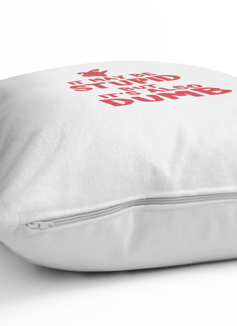 LOUD UNIVERSE Decorative Cushion It May Be Dumb Spongebob Squarepants Quote Couch Cushion - Image 2