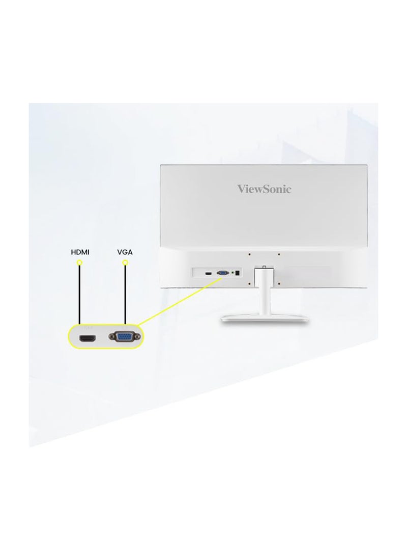 ViewSonic 24 Inch Full HD IPS Monitor 100Hz 1ms AMD Free Sync 3 Side Bezel less Slim HDMI VGA Wall Mount Eye Care Flicker Free Srgb105% And 5 Year Warranty Upon Registration White - Image 5