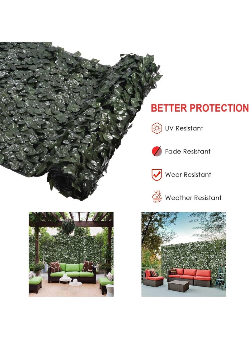 GOGOGO 1x3 Meter Privacy Garden Fence Wall Artificial Plants Hedge Screening Roll Faux Ivy Leaf Vine Decoration For Backyard Outdoor UV Sunlight Protection In Garden Home Balcony Decor - Image 5