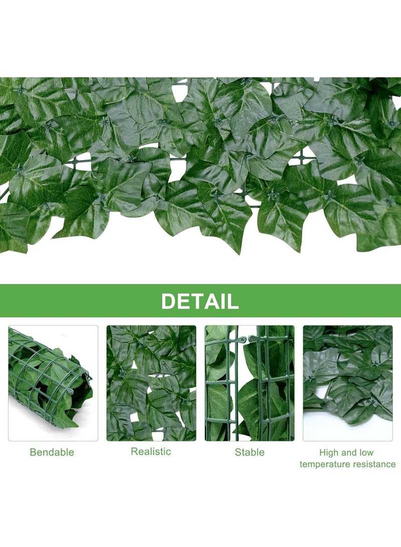 GOGOGO 1x3 Meter Privacy Garden Fence Wall Artificial Plants Hedge Screening Roll Faux Ivy Leaf Vine Decoration For Backyard Outdoor UV Sunlight Protection In Garden Home Balcony Decor - Image 4