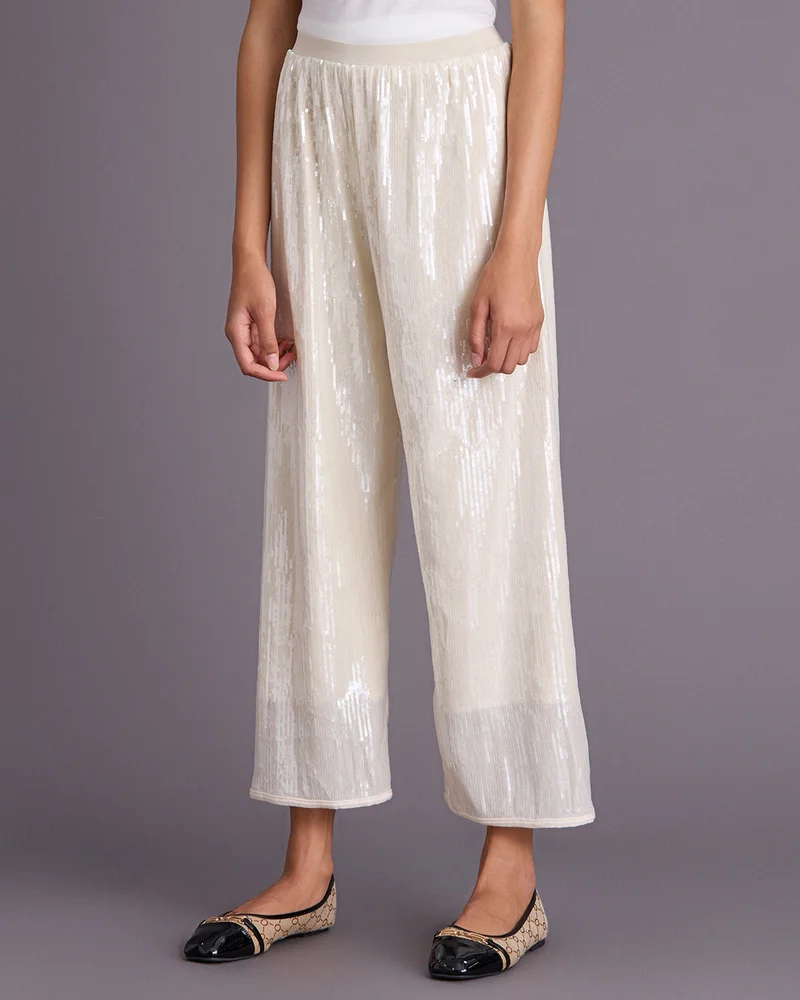 ردتاغ Senior Girls Beige Wideeg Trouser