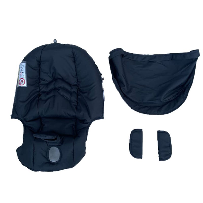 AICTIMO Seat Cushion Changing Kits Clothes, Sun Shade, Stroller Canopy Compatible with Doona Car Seat & Stroller (Black) - Image 2