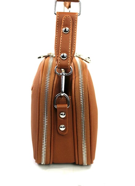 Just Polo Women's Black 5-Compartment Shoulder and Crossbody Bag  - Image 4