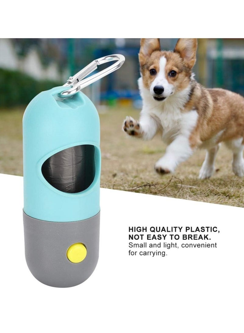Dog Bags Holders with LED Flashlight Pet Waste Bags Dispensers for Leash Doggie 10pcs Bags 2pcs Capsule Holders - Image 2