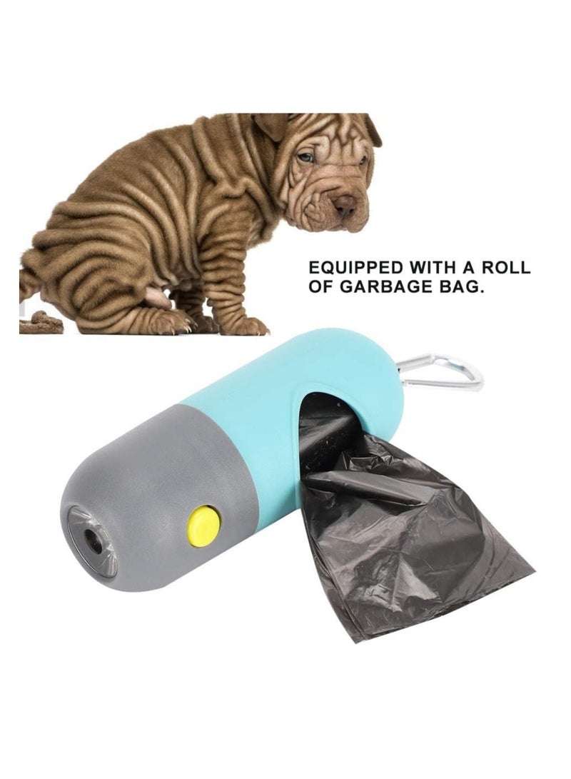 Dog Bags Holders with LED Flashlight Pet Waste Bags Dispensers for Leash Doggie 10pcs Bags 2pcs Capsule Holders - Image 4