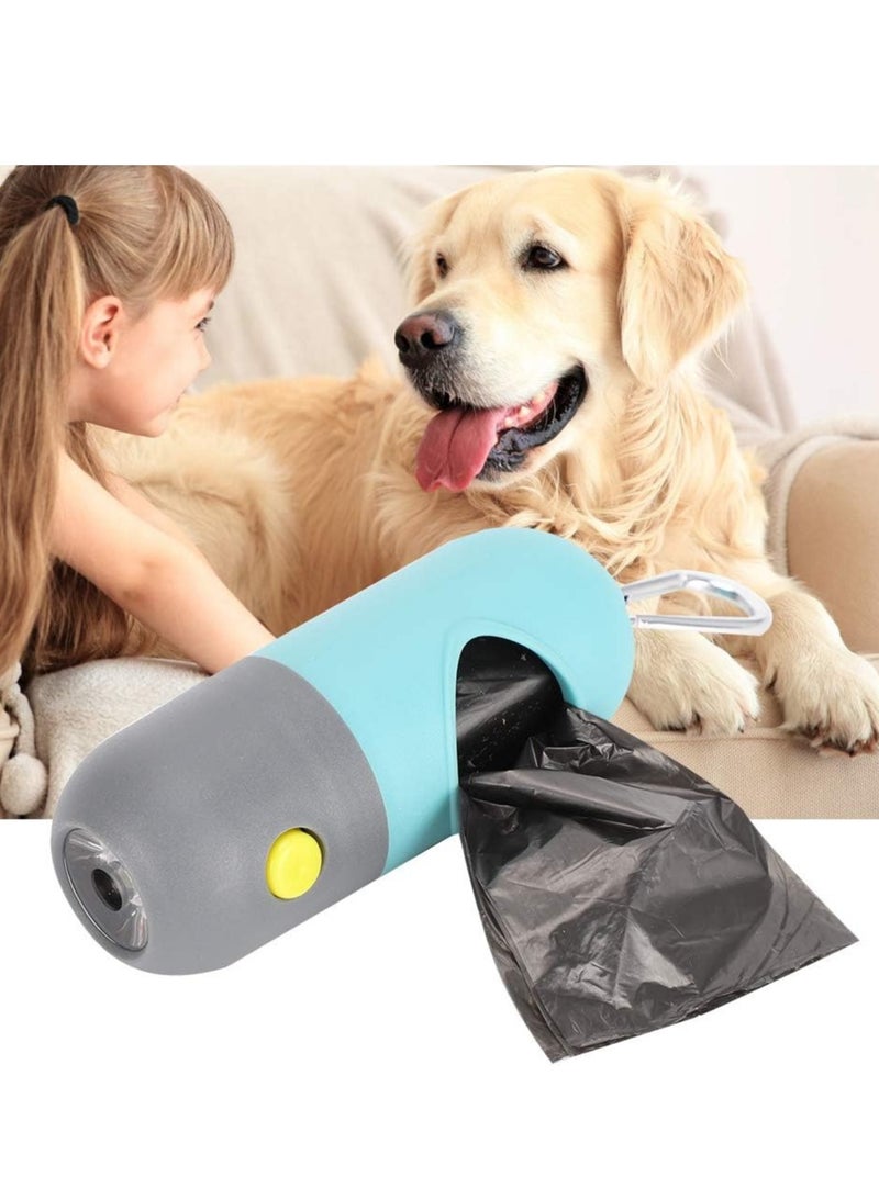 Dog Bags Holders with LED Flashlight Pet Waste Bags Dispensers for Leash Doggie 10pcs Bags 2pcs Capsule Holders - Image 5