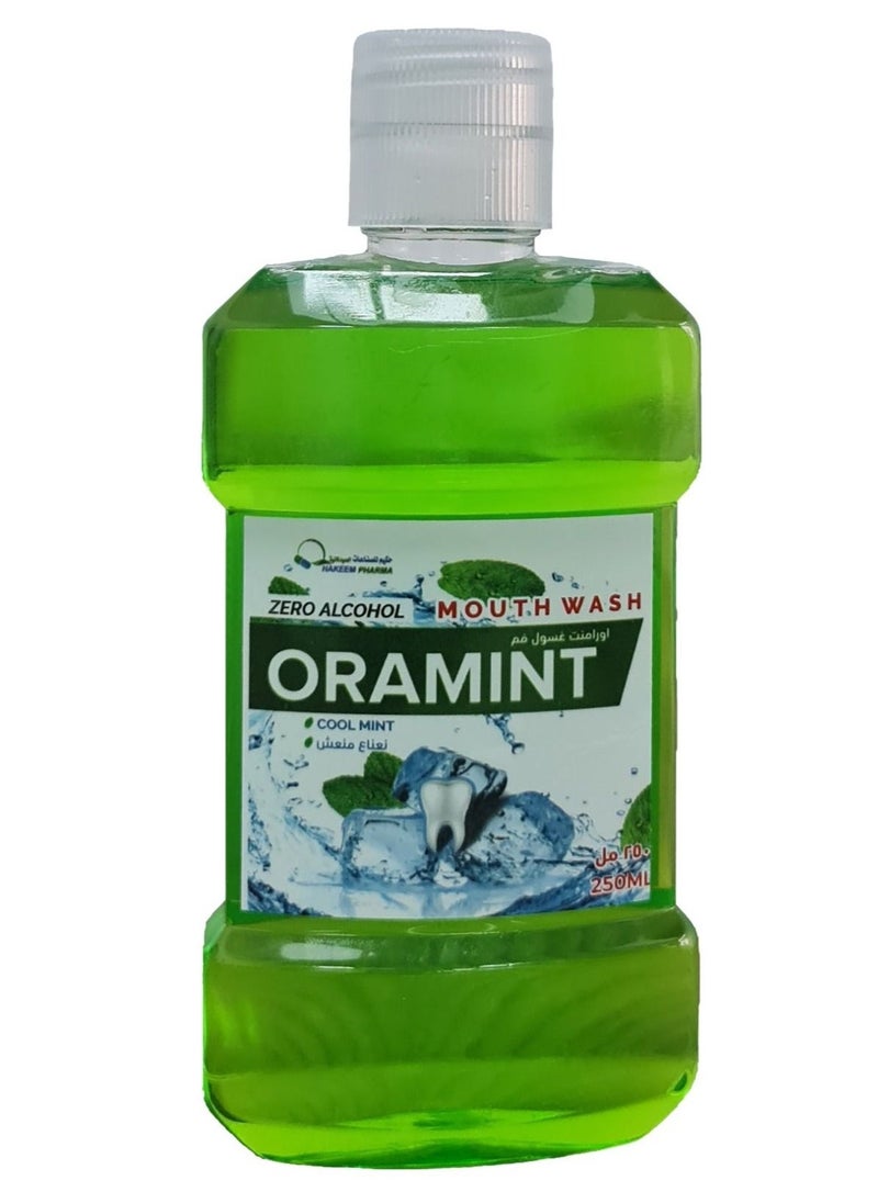 Oramant with mint flavor to keep your mouth fresh and healthy all day long Enjoy a unique mouthwash experience