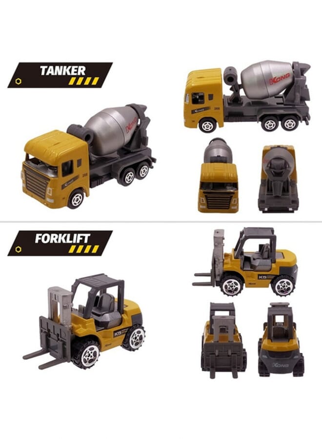 6 Piece Mini Construction Engineering Dump Die Cas - Image 2