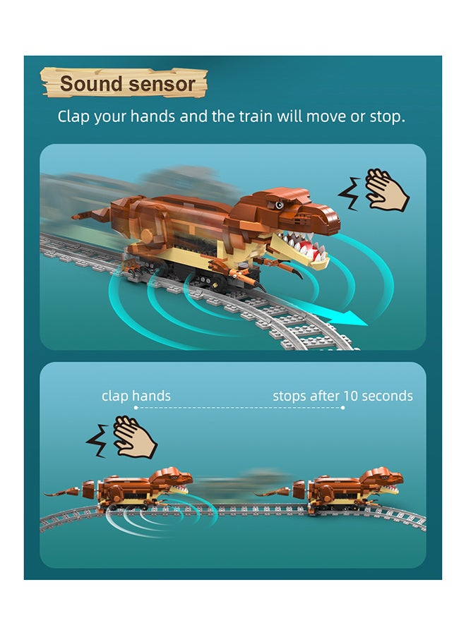 CaDA Toy Building Blocks Set Brown Dinosaur Train C59003W 1039pcs for +6 Years old - Image 3