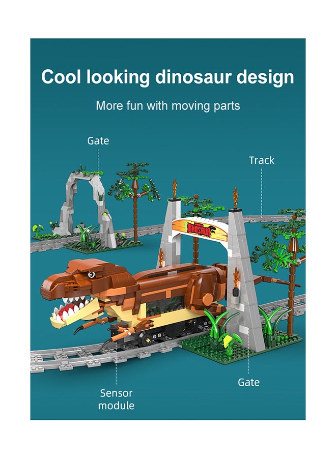 CaDA Toy Building Blocks Set Brown Dinosaur Train C59003W 1039pcs for +6 Years old - Image 4