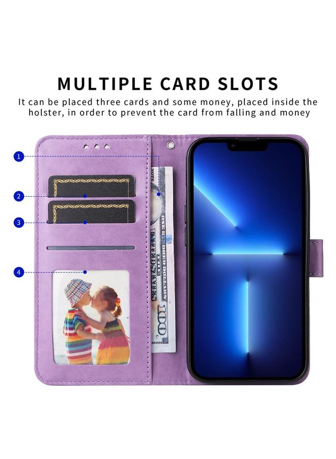 S-TOP Case For OPPO Reno13 Pro Global Embossed Sunflower Leather Phone Case - Image 3