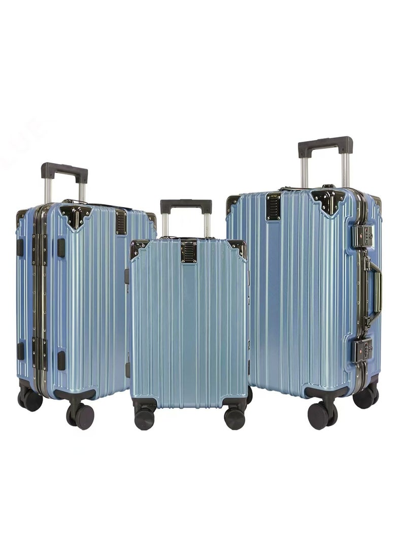 فيبتور طقم حقائب سفر فاخرة صلبة بدون سحاب، مزودة بقفل TSA مزدوج، وعجلات دوارة صامتة بزاوية 360 درجة، ومقبض من سبائك الألومنيوم.