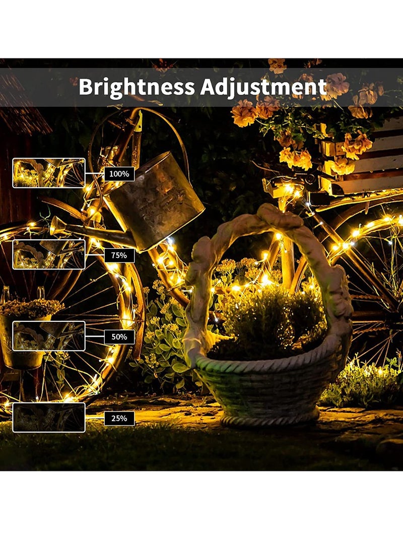 PAMEER - Warm White AA Battery Powered LED String Lights 5mtr 30 LEDs String Lights for Christmas EID Ramadan Xmas Tree Diwali Home Wedding Decorations 2 Modes and ON OFF Button at Battery Box - Image 1