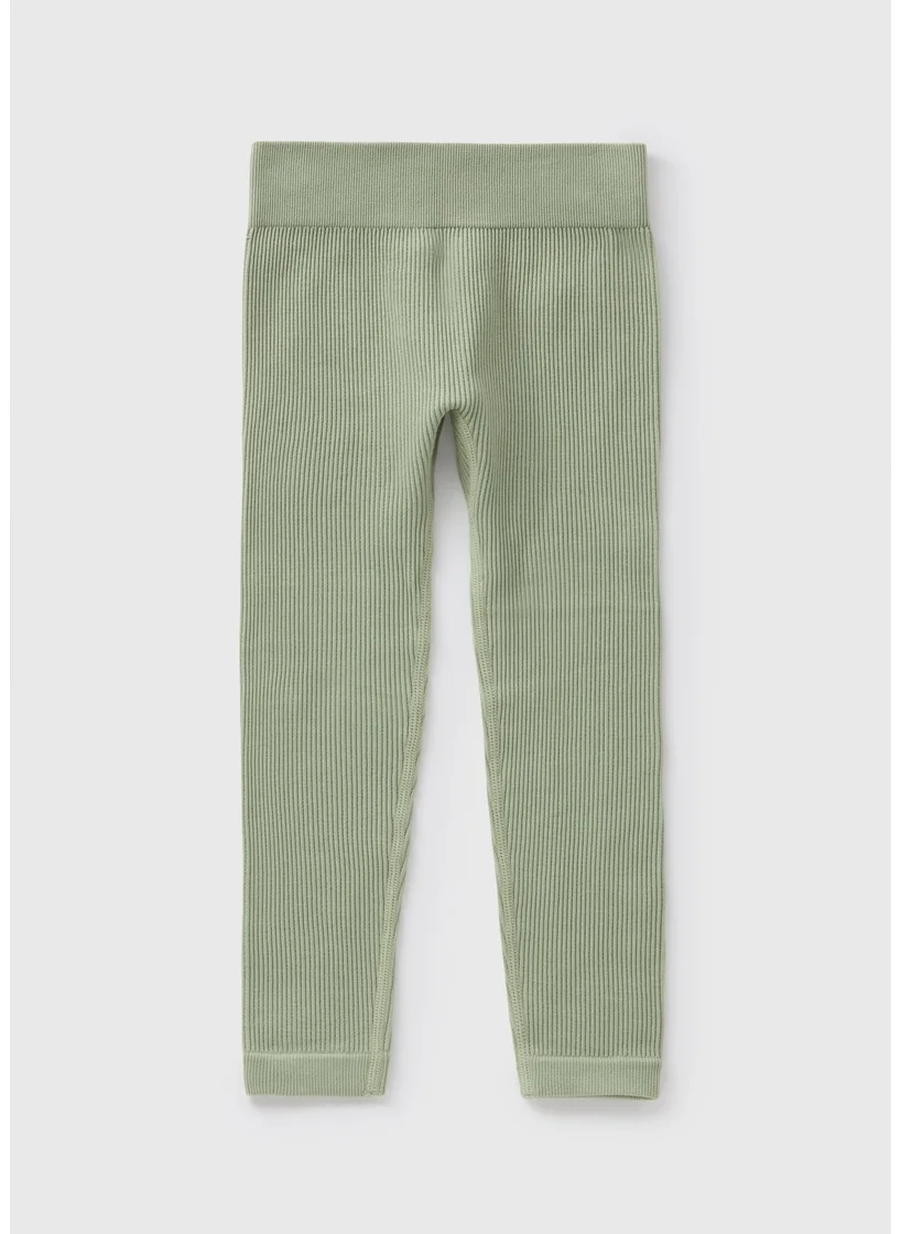 Matalan Girls Sage Green Seamless Leggings