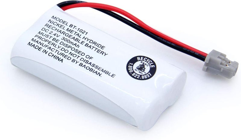 BAOBIAN بطارية قابلة للشحن بديلة BT-1021 BBTG0798001 متوافقة مع هواتف Uniden اللاسلكية طراز BT1021 BT-1008 BT-1016 2.4V Ni-MH 2 حزمة - Image 5