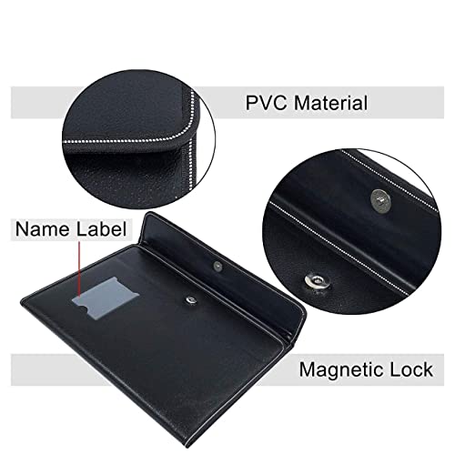 ANG Multipurpose A4 Document Folder – PU Leather File Organizer with 40 Transparent Sleeves | Sleek, Durable & Professional | Ideal for Office, School & Personal Use – Black - Image 3