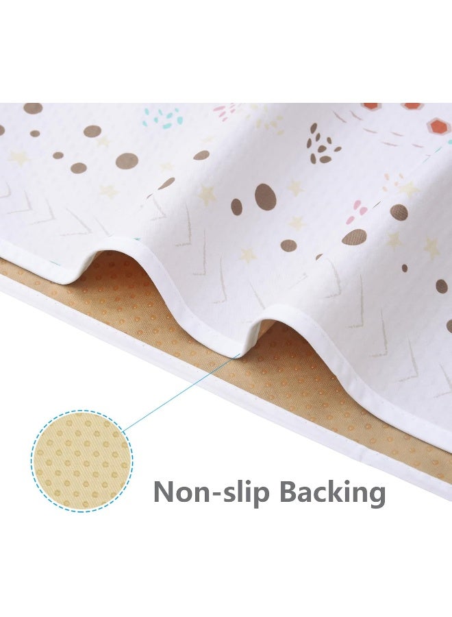 Womumon WOMUMON Splat Mat for Under High Chair/Arts/Crafts, Washable Spill Mat Waterproof Anti-Slip Floor Protector Splash Mat, Messy Mat and Table Cloth - Image 3