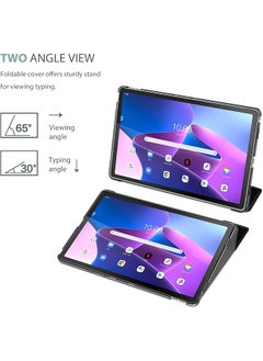 Procases For Lenovo Tab M10 Plus Case 10.6 Inch 2022 3Rd Gen Slim Stand Hard Back Shell Protective Smart Cover Case For Lenovo Tab M10 Plus 10.6 Inch 2022 Release -Black  - Image 5