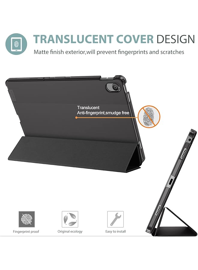 Procases For Lenovo Tab M10 Plus Case 10.6 Inch 2022 3Rd Gen Slim Stand Hard Back Shell Protective Smart Cover Case For Lenovo Tab M10 Plus 10.6 Inch 2022 Release -Black - Image 4