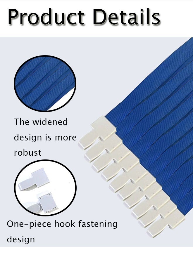 GBQ 10PCS ID Card Holder Lanyard Thickened Lanyard Plastic Card Lanyard Badge Lanyard Exhibition Label Lanyard Dark Blue  - Image 3