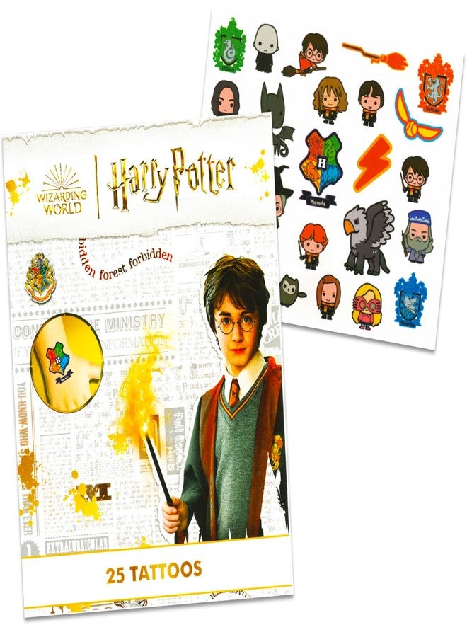 Harry Potter Stickers and Tattoos Party Favors Bundle - 50 Temporary Tattoos and 100 Hogwarts Stickers for Kids | Harry Potter Party Favors Set - Image 2
