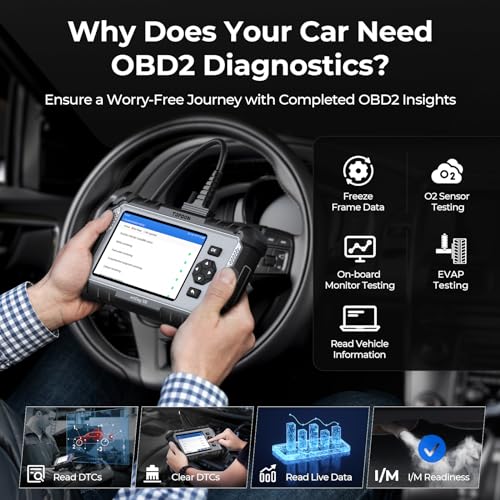 Topdon جهاز فحص السيارات TOPDON AD500 OBD2، قارئ رموز السيارة، أداة فحص، أداة تشخيص المحرك وABS وSRS وناقل الحركة، إعادة تعيين زيت/دعسة/SAS/TPMS/BMS/EPB، ترقية مجانية لـ DIY - Image 5