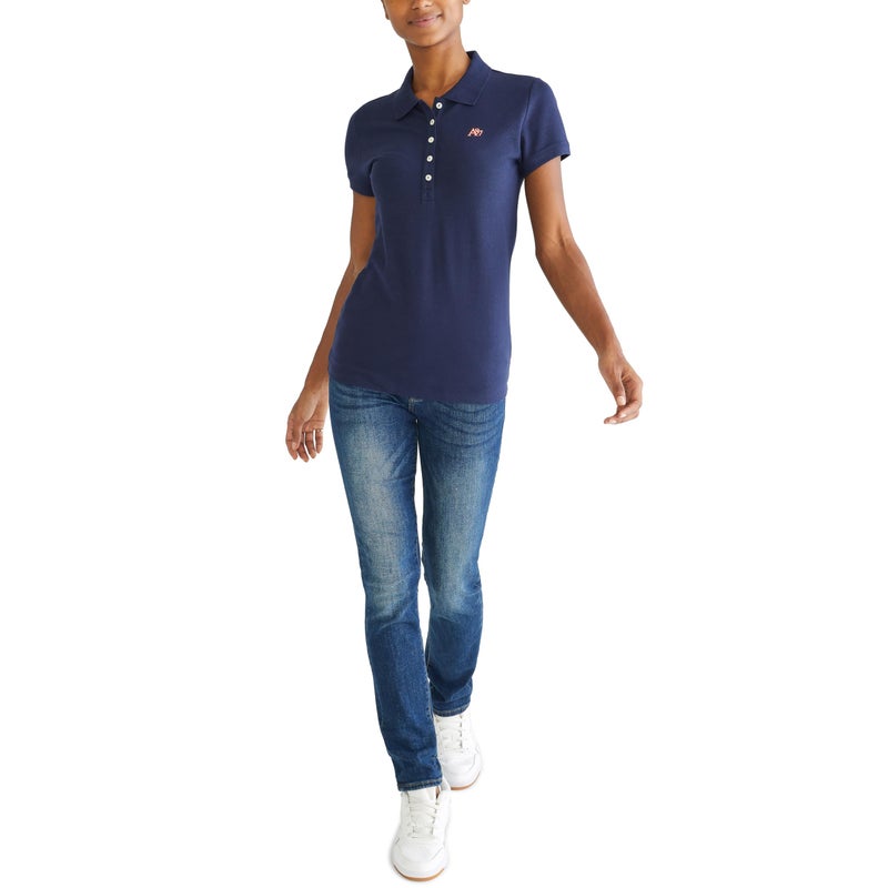 Aeropostale Aero Solid A87 Polo, Heritage Navy, S - Image 2