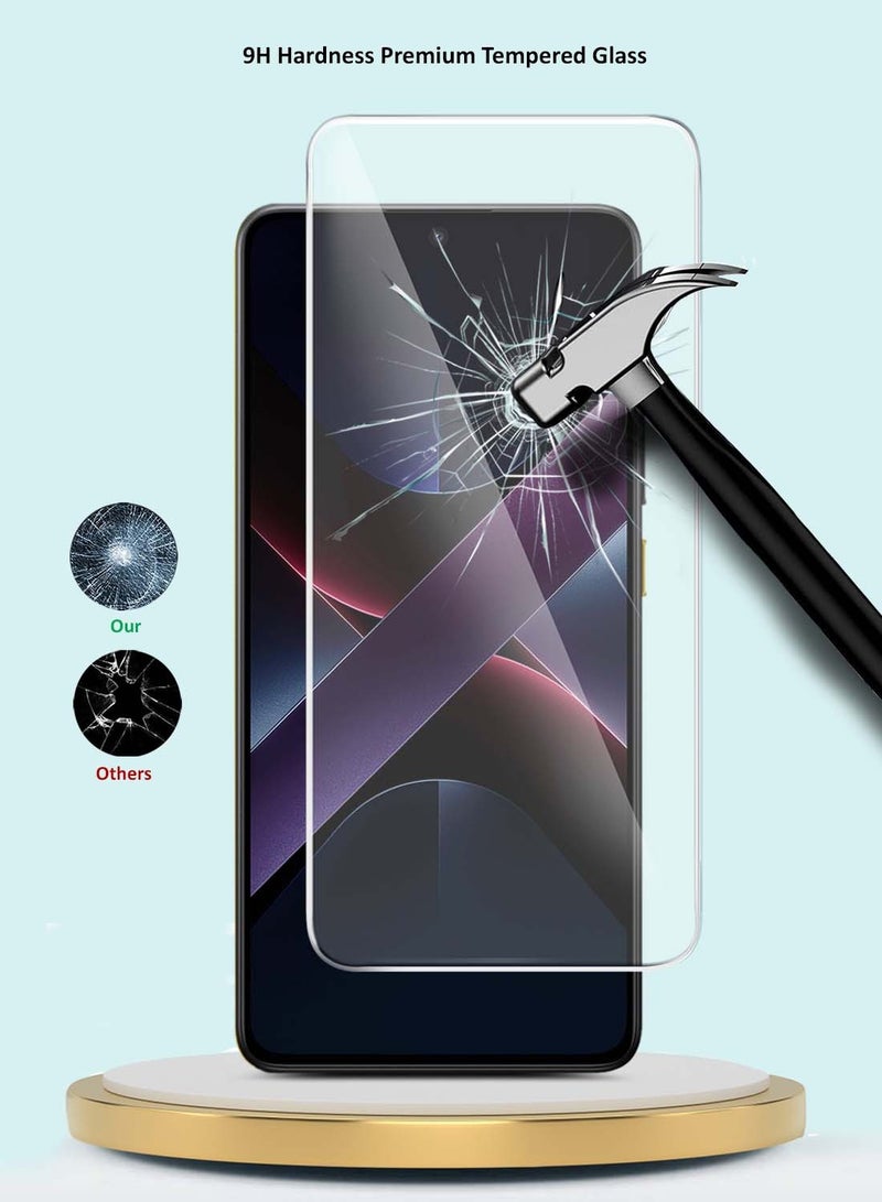GMAX Xiaomi Poco X7 Pro 5G 2025 GMAX Premium Series Curved Edges 9H 2.5D Tempered Glass Screen Protector - Clear - Image 3