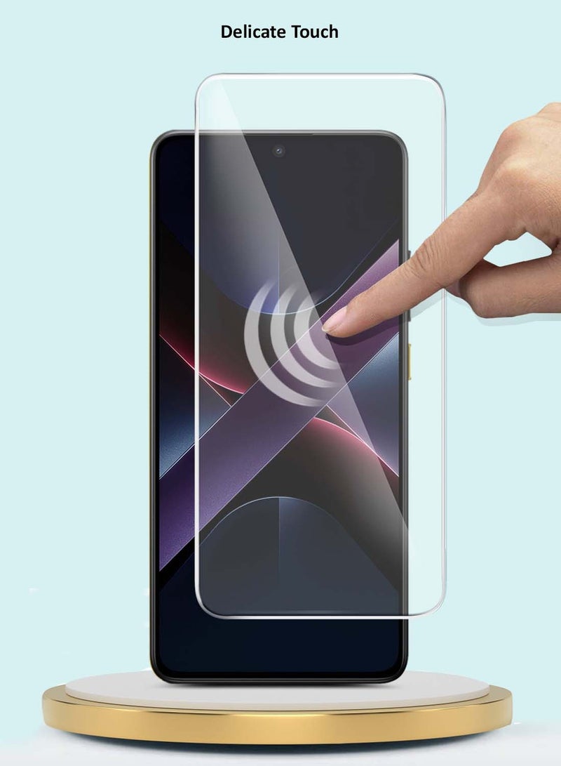 GMAX Xiaomi Poco X7 Pro 5G 2025 GMAX Premium Series Curved Edges 9H 2.5D Tempered Glass Screen Protector - Clear - Image 4